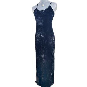 Leshop Crushed Velvet Maxi dress Spaghetti Strap size M